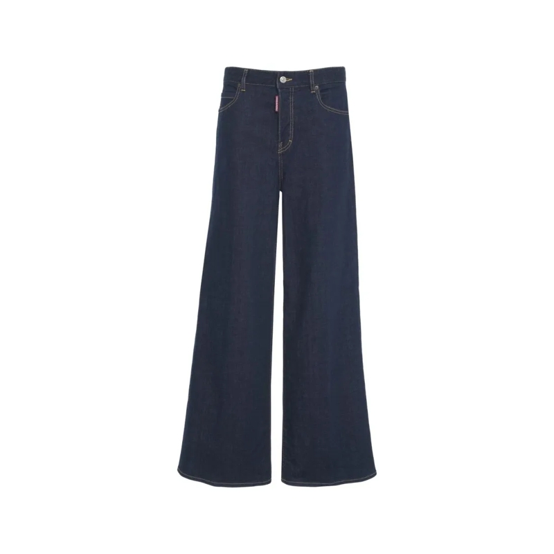 Dsquared2 Jeans Wide Leg 'Traveller' Jeans Blue
