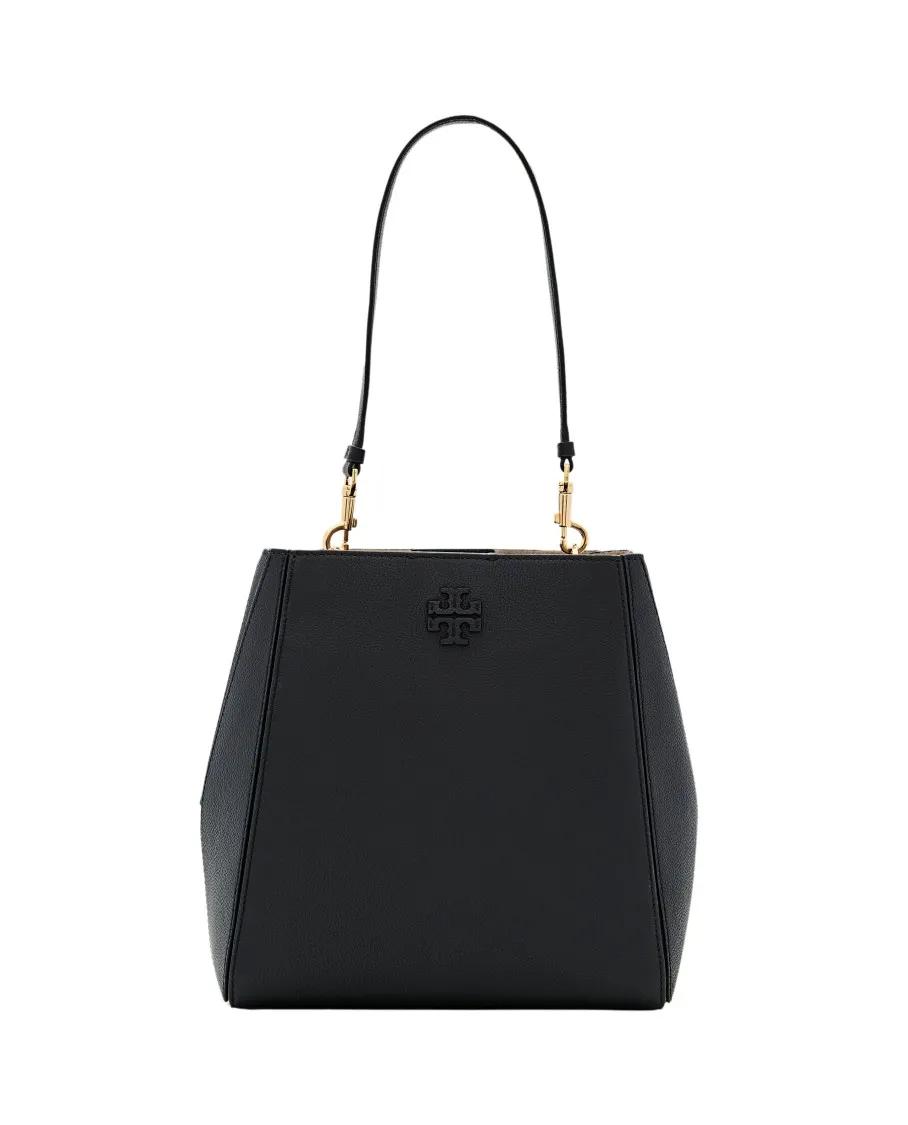 Tory Burch Beuteltaschen - Mcgraw Bucket Bag - Gr. unisize - in Schwarz - für Damen