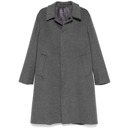 Lardini Winterjassen Medium Grey Virgin Wool Coat Grey