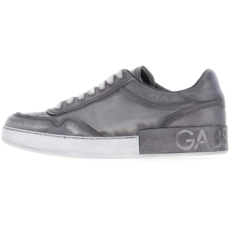 Dolce&Gabbana Low-Top-Sneaker Dolce&gabbana Grey leather sneakers grau(Image 3)