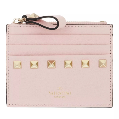 Valentino Garavani VLTN Small Wallet Leather Rose Quartz Korthållare
