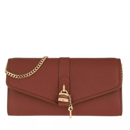 Chloé Aby Wallet on Chain Sepia Brown Pochette