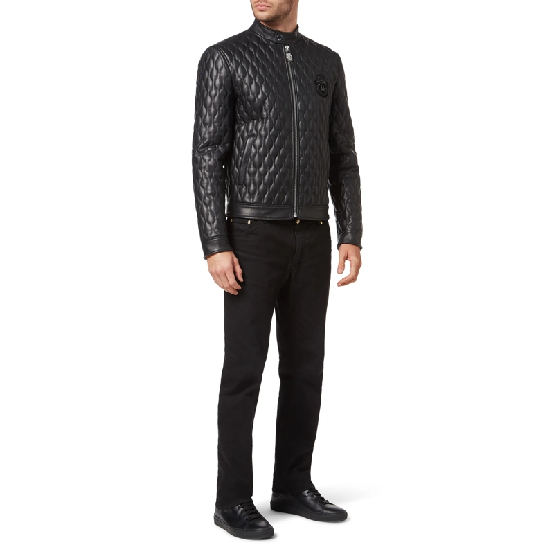 BILLIONAIRE Daunenjacke Lederjacke schwarz(Image 3)