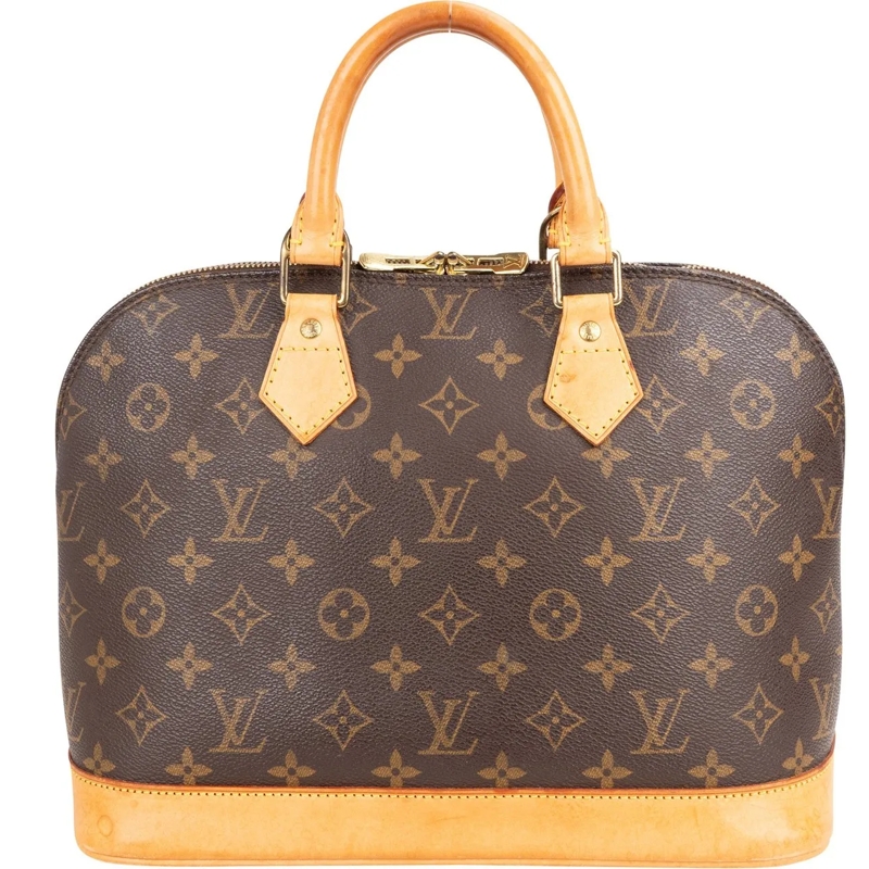Louis Vuitton Tote Louis Vuitton Canvas Monogram Alma PM Handbag braun