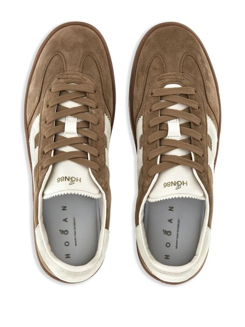Thumbnail - Hogan Low-Top Sneaker - Earth Brown Suede Lace-Up Sneakers - Gr. 8 - in Braun - für Damen