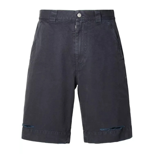 MM6 Maison Margiela Navy Cotton Bermuda Shorts Blue 