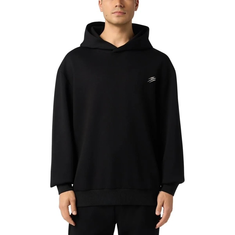 Plein Sport Sweatshirt Fleece Hoodie Chrome Scratch schwarz(Image 3)