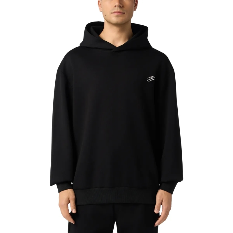 Plein Sport Top Fleece Hoodie Chrome Scratch schwarz(Image 3)