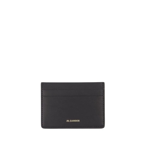 Jil Sander Card Holder - Leather - Black Black Portafoglio