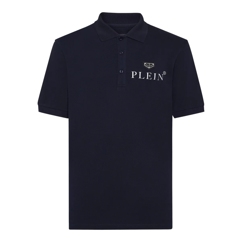 Philipp Plein Top Poloshirt Iconic Plein dunkel-blau