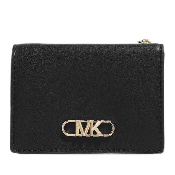 Michael Kors Medium Flap Trifold Black Tri Fold Wallet