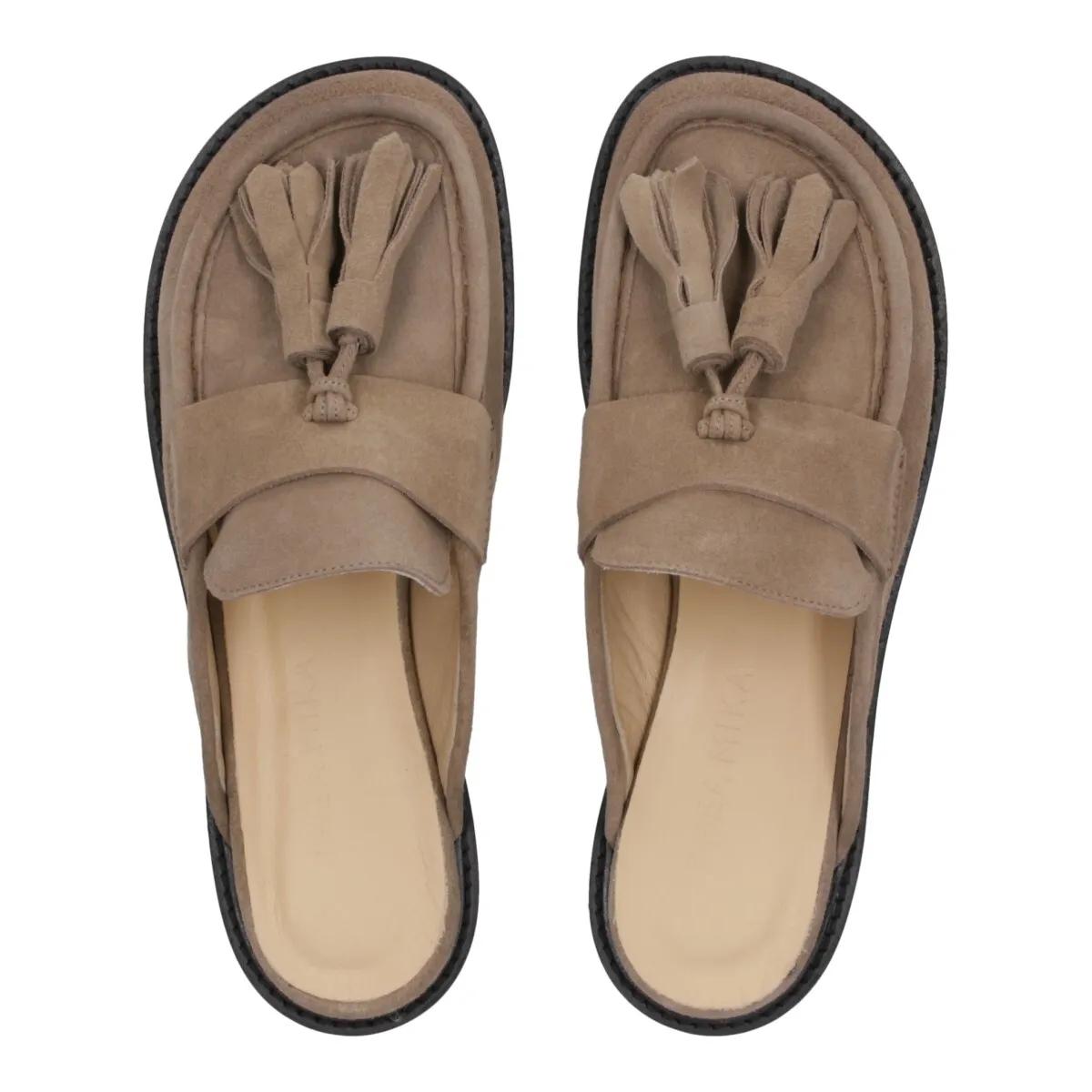 Thumbnail - Thea Mika Sandaletten mit Absatz - Mules - Gr. 40 (EU) - in Beige - für Damen