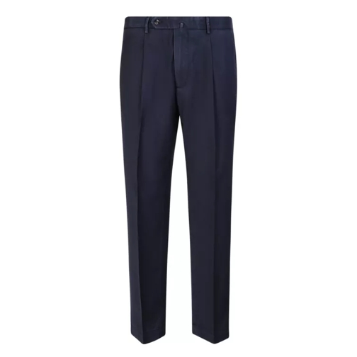 Dell'oglio Blue Wool Trousers Blue Pantalon de costume