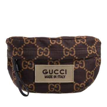 Gucci Gg Ripstop Waist Bag Brown Crossbody Bag