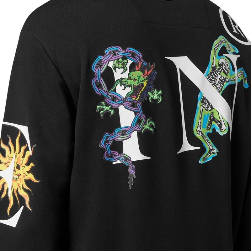 Philipp Plein Top Sweatshirt Tattoo schwarz(Image 5)