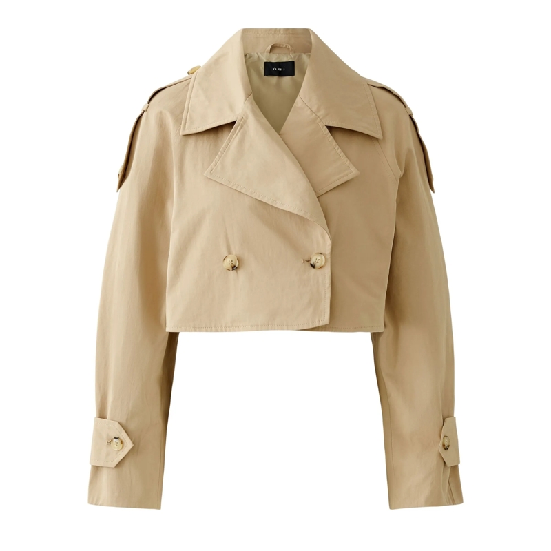 Oui  Trenchcoat beige