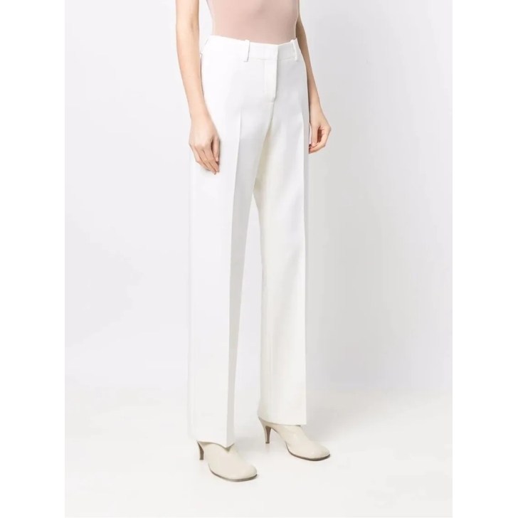 パンツ Ermanno Scervino Tailored White Trousers With High Waist Ermanno Scervino high-waist Tailored Trousers | White | FARFETCH