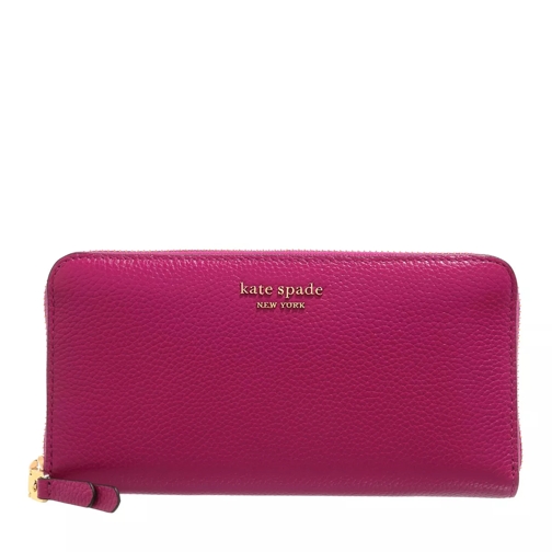Kate Spade New York Roulette Wallet Pink Portemonnaie mit Zip-Around-Reißverschluss