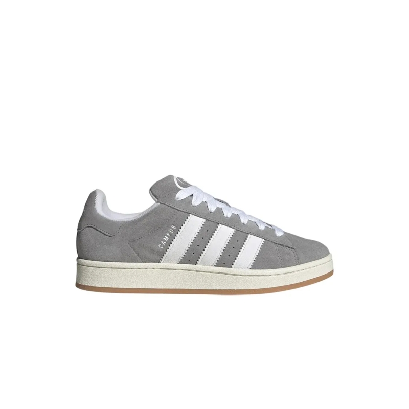 Adidas Lage-top sneaker Classic Low-Top Grey Suede Sneaker With Signature  Grey