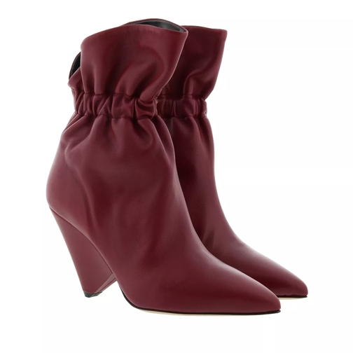 Isabel Marant Isabel Marant Ankle Boots Leather Burgundy Ankle Boot