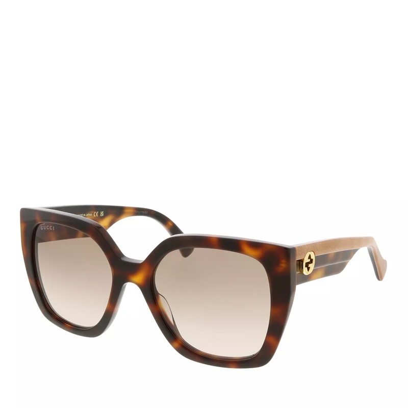 Gucci Sonnenbrille GG1300S HAVANA-CRYSTAL-BROWN