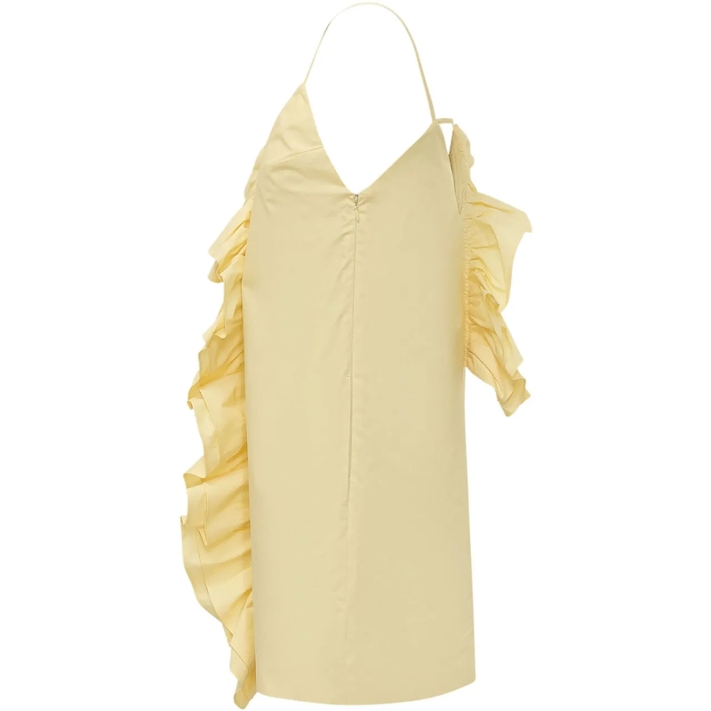 MSGM Minikleid Abito Corto Senza Maniche con Applicazioni gelb(Image 3)