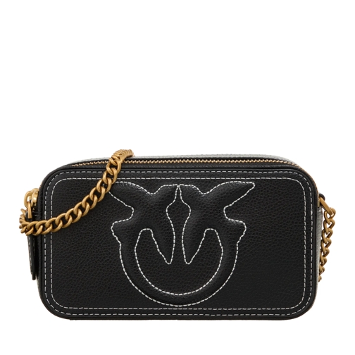 Pinko Carrie Camera Case Black Crossbody Bag