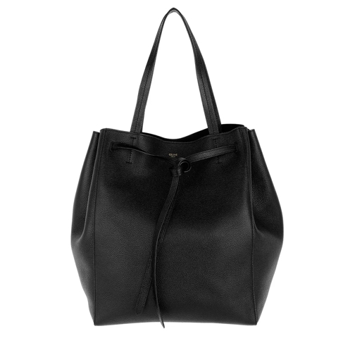 Celine Cabas Phantom Tote Medium Leather Black Borsa da shopping