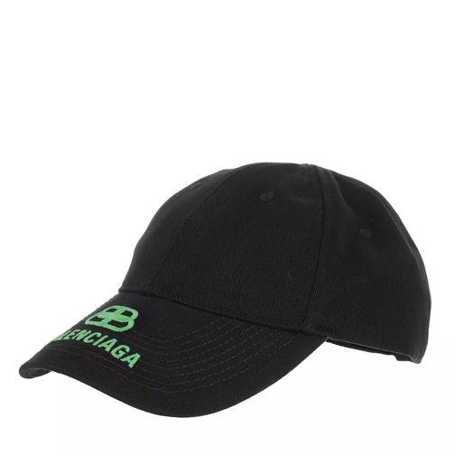 Balenciaga Logo Cap Black/Green Baseball Cap