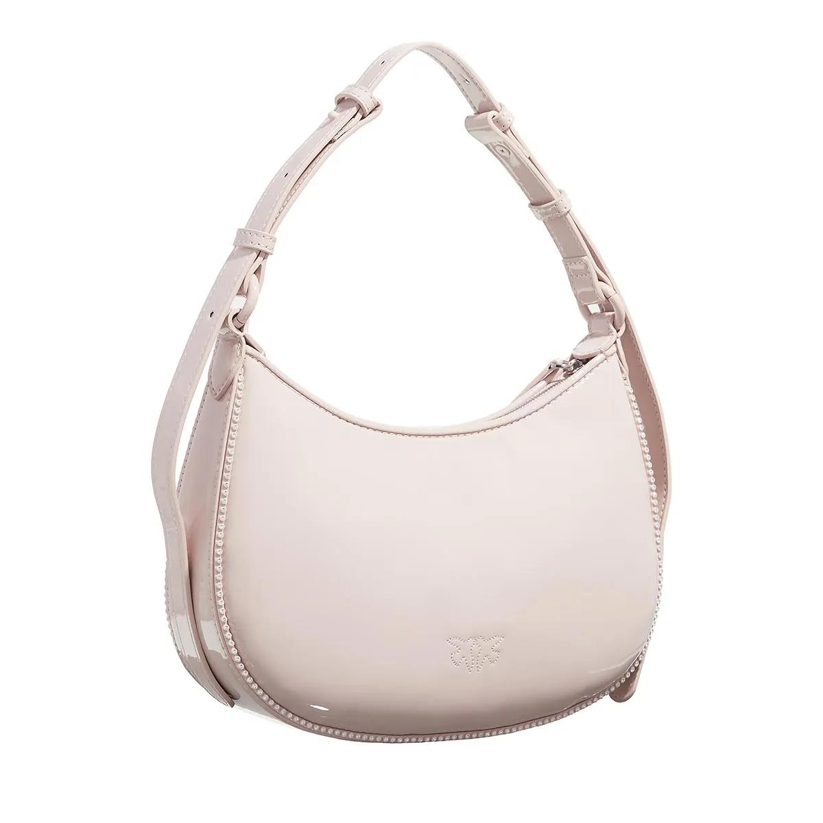 pinko Hobo bags Half Moon Mini Fl in poeder roze
