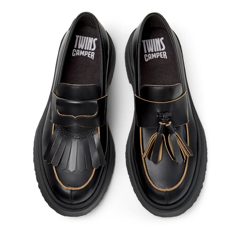 Camper Schnürschuhe Mokassins Walden Twins schwarz(Image 5)