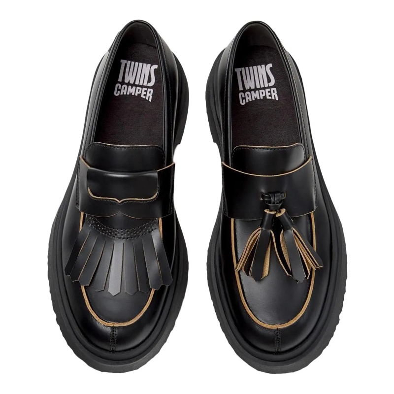 Camper Schnürschuhe Mokassins Walden Twins schwarz(Image 4)