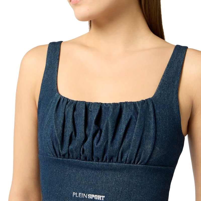 Plein Sport Top Top Denim Touch Ps dunkel-blau(Image 2)