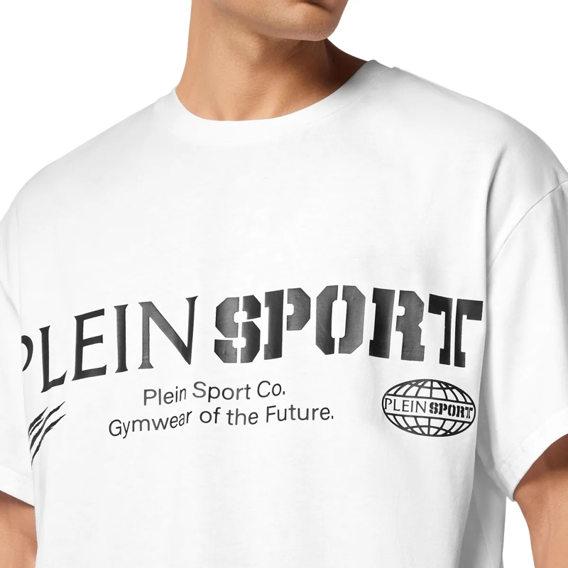 Plein Sport T-Shirt T-Shirt Rundhalsausschnitt Ss Logo weiss(Image 5)