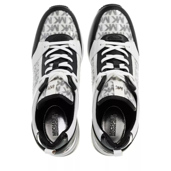 Michael kors trainers black and white discount