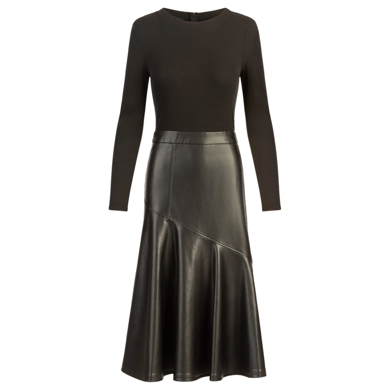 Apart Midikleid Midikleid schwarz