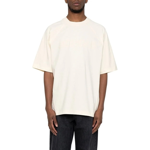 Jacquemus T-Shirts LE TSHIRT TYPO LIGHT BEIGE mehrfarbig