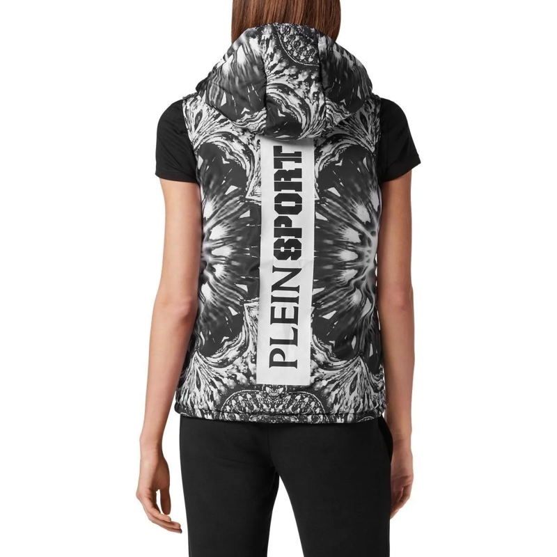Plein Sport Weste Weste Optical Flower schwarz(Image 4)