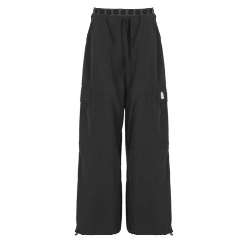 Kenzo  Black Pants Cotton Blend Black