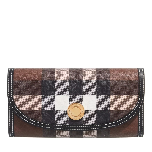 Burberry Continental Wallet Dark Birch Brown Bi-Fold Portemonnee