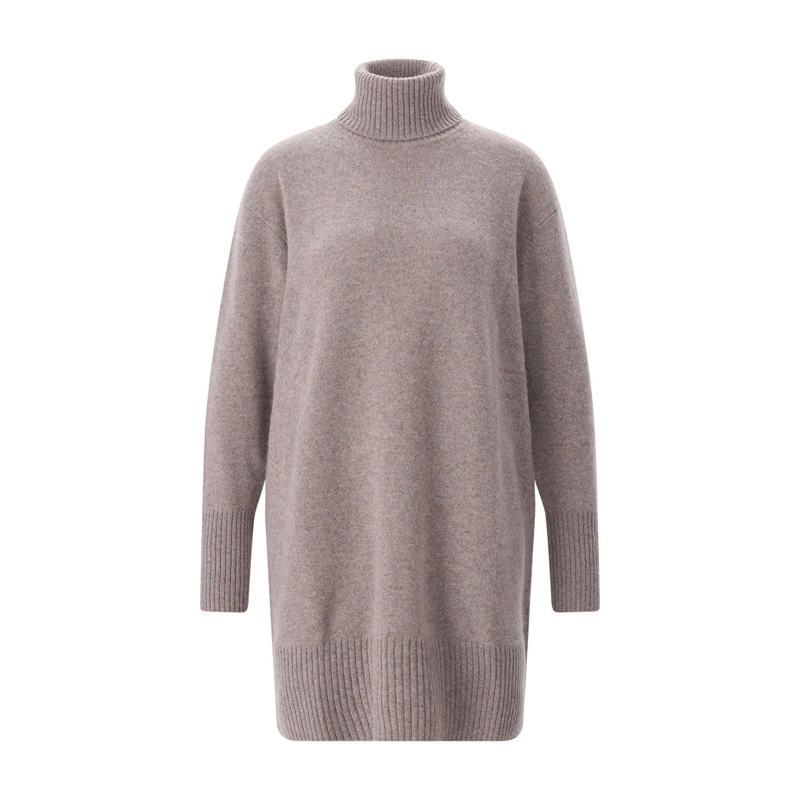Sminfinity Minikleid Midikleid aus Kaschmir braun