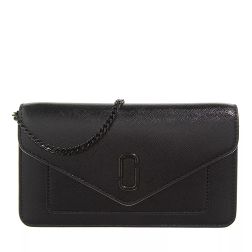 Marc Jacobs Wallet With Shoulder Strap Black Crossbody Bag