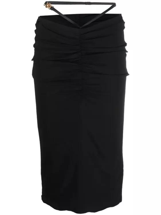 Versace - Medusa Georgette Midi Skirt - Größe 42 - black