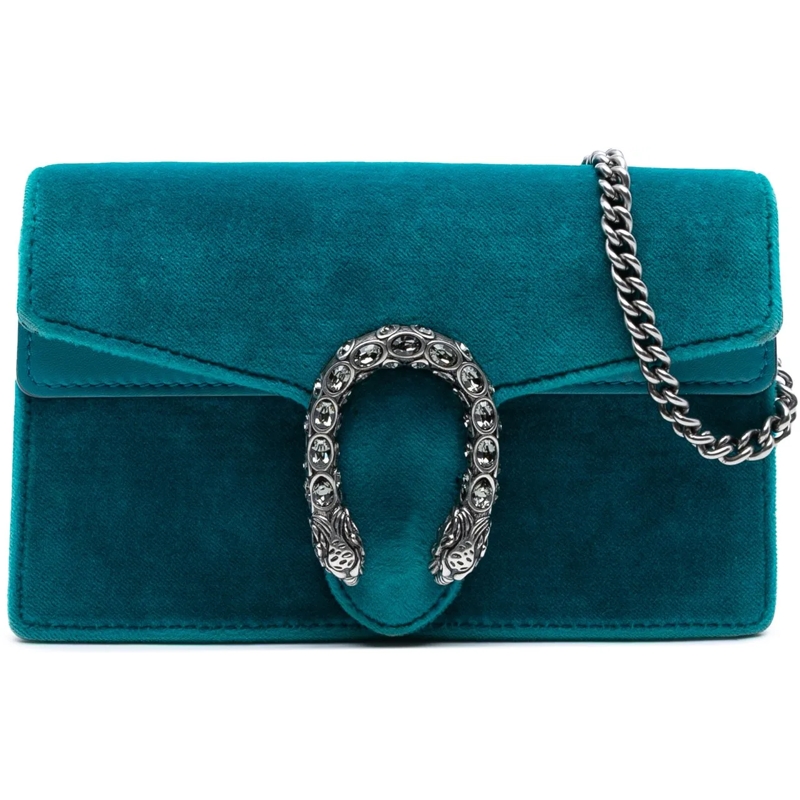 Gucci Sac à bandoulière Mini Velvet Dionysus Crossbody blau