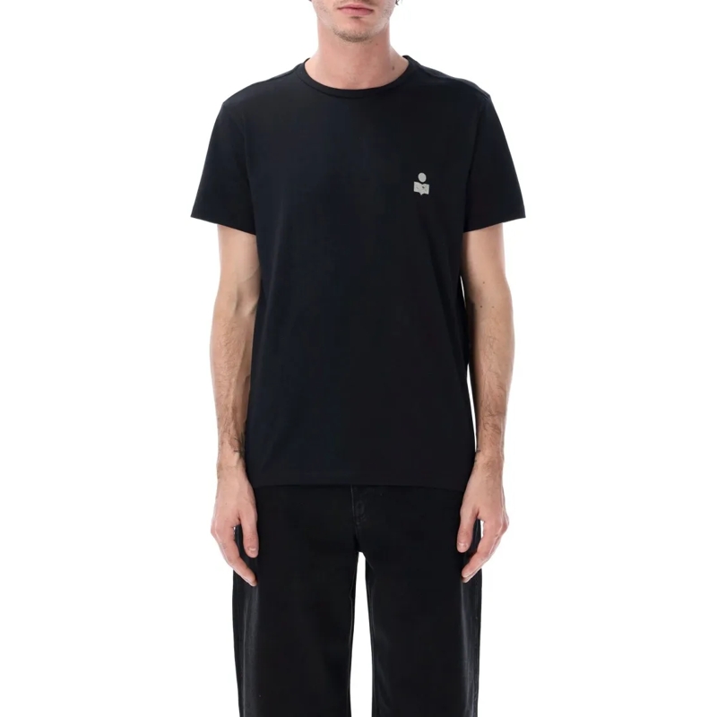 Isabel Marant T-shirt Marant Zafferh Cotton Logo T-Shirt Black