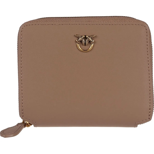 Pinko Portemonnee Taylor Zip Around Wallet Nude & Neutrals beige