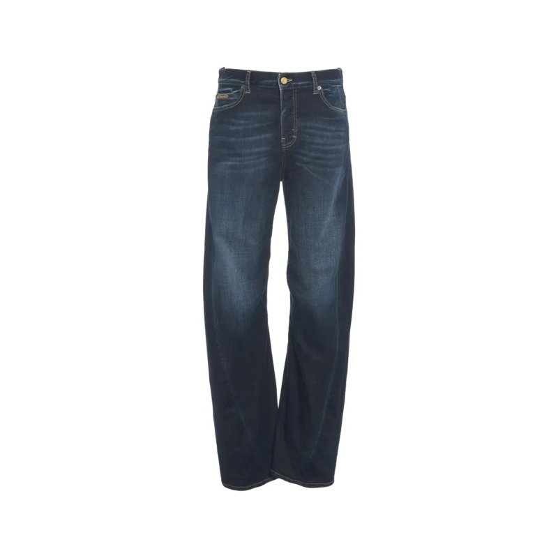 Dsquared2 Jeans Wide-Leg Jeans With Classic Five-Pocket Design Blue
