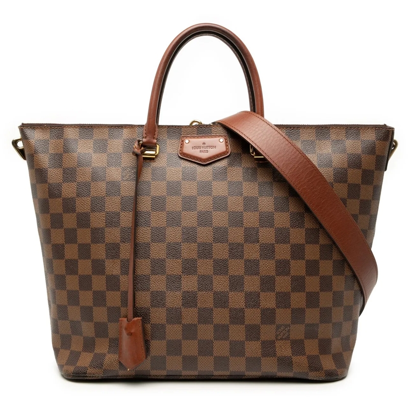 Louis Vuitton Schultertasche Damier Ebene Belmont MM braun