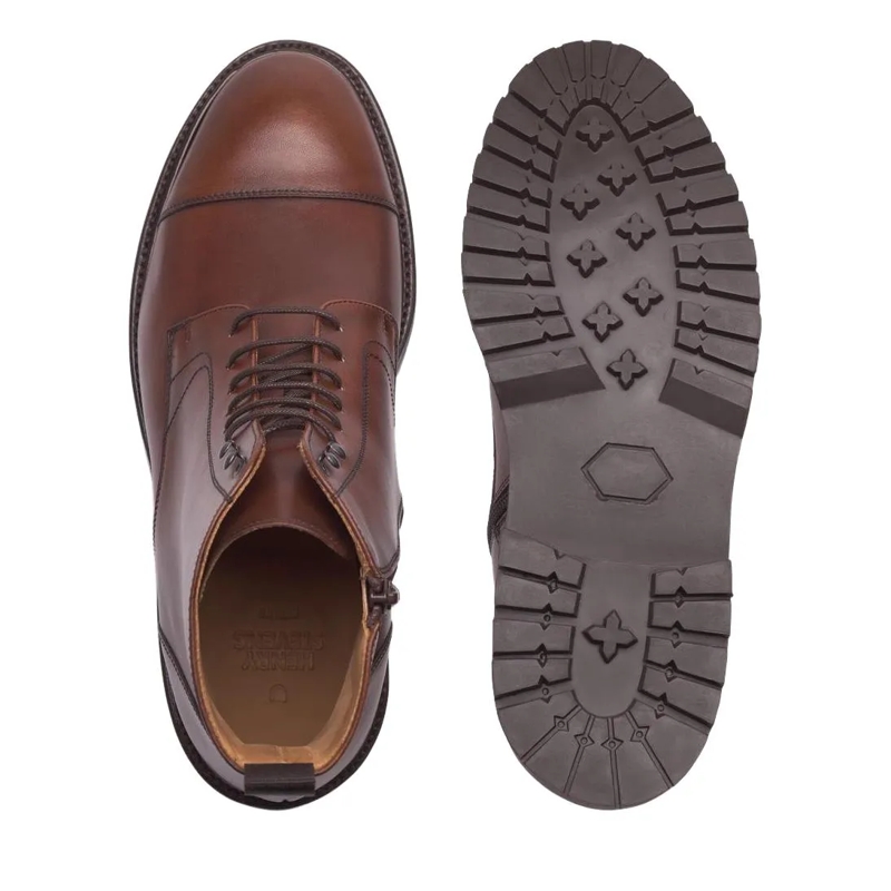 Henry Stevens Laarzen Schnürboots Jones CDB3 mittel-braun(Image 4)