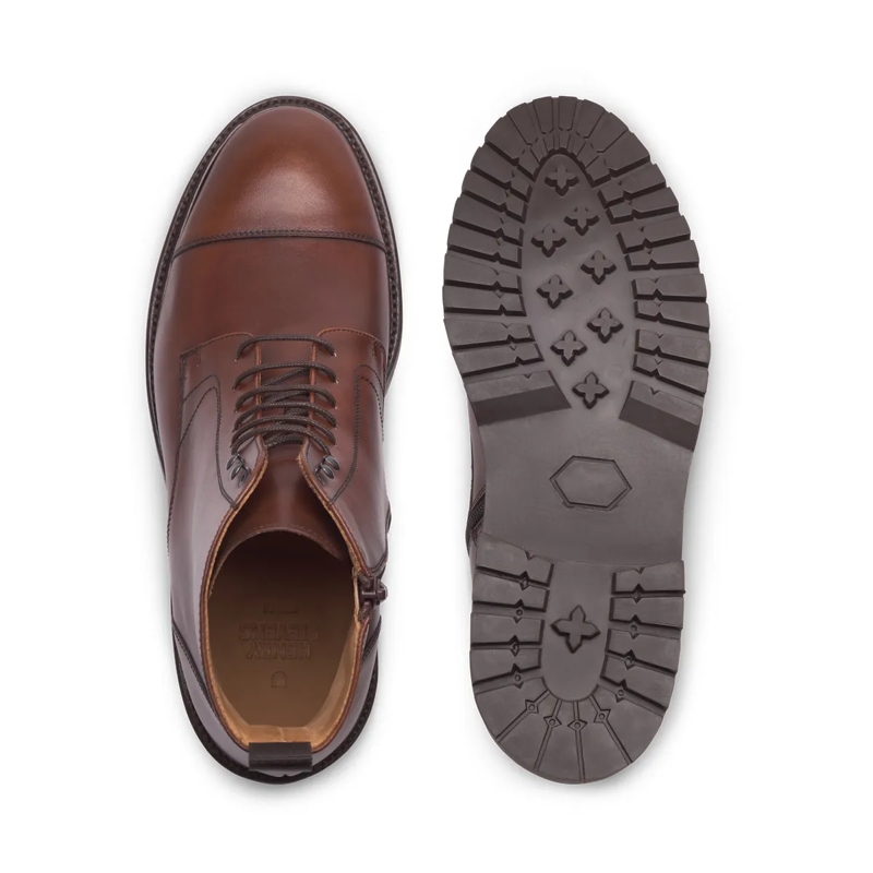 Henry Stevens Bottes Schnürboots Jones CDB3 mittel-braun(Image 4)